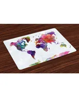 Ambesonne Watercolor Place Mats