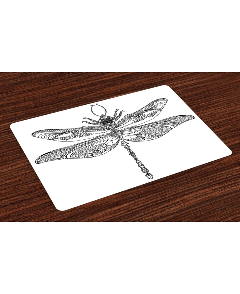 Ambesonne Dragonfly Place Mats