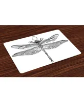 Ambesonne Dragonfly Place Mats