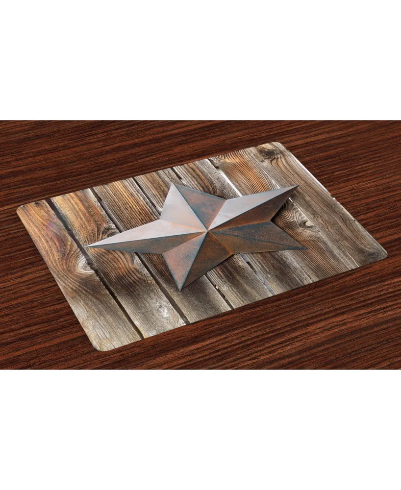 Ambesonne Primitive Country Place Mats