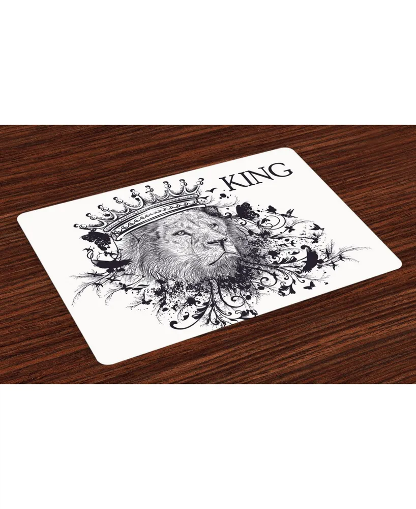 Ambesonne King Place Mats, Set of 4