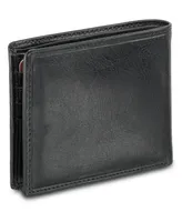 Men's Mancini Equestrian2 Collection Rfid Secure Classic Billfold Wallet