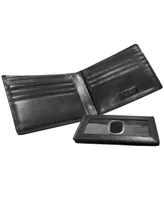 Men's Mancini Boulder Collection Rfid Secure Billfold with Removable Left Wing Passcase