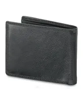 Men's Mancini Equestrian2 Collection Rfid Secure Billfold with Removable Left Wing Passcase and Coin Pocket