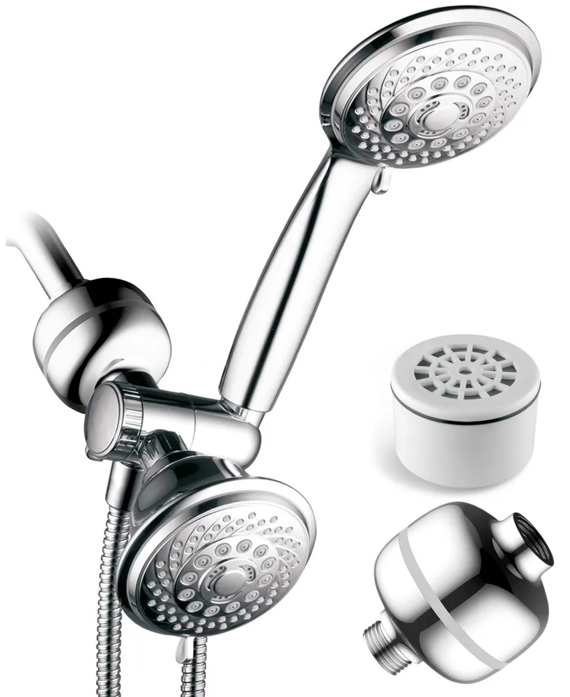 HotelSpa 30-Setting Shower Head/Handheld Combo and 3-Stage Shower Filter