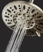 AquaDance High-Pressure Multiple Setting 7-in Rainfall Shower Head with Pause Mode