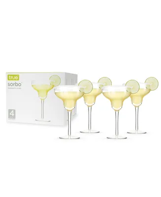 True Brands Margarita Glasses, Set of 4, 10 Oz