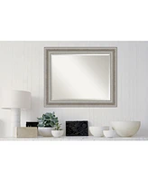 Amanti Art Parlor Silver-tone Framed Bathroom Vanity Wall Mirror
