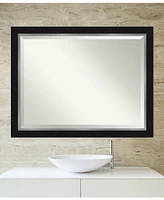 Amanti Art Eva Silver-tone Framed Bathroom Vanity Wall Mirror