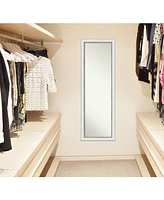 Amanti Art Eva Silver-tone on The Door Full Length Mirror, 17.12" x 51.12"