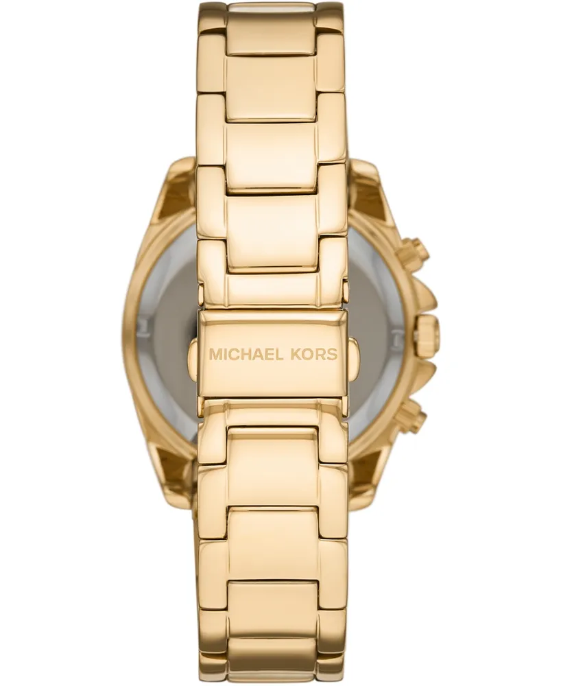 Michael Kors Women's Chronograph Blair Gold-Tone Stainless Steel Bracelet Watch 39mm