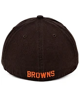 Men's '47 Brand Brown Distressed Cleveland Browns Gridiron Classics Franchise Legacy Fitted Hat