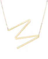 Italian Gold Initial 18" Pendant Necklace in 10k Gold
