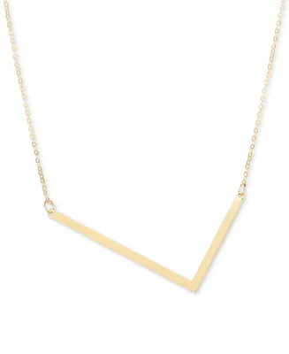 Italian Gold Initial 18" Pendant Necklace in 10k Gold