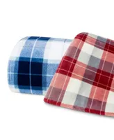 Nautica Plush Plaid Blankets