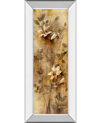 Classy Art Candlelight Lilies Ii by Douglas Mirror Framed Print Wall Art, 18" x 42"