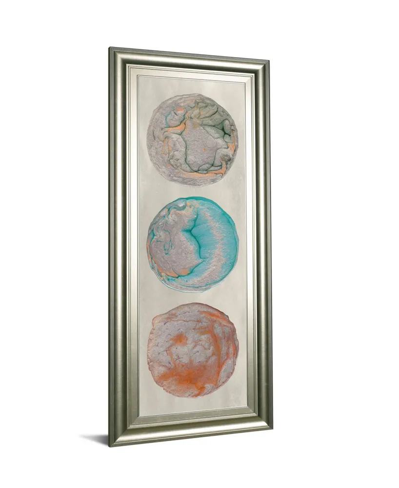 Classy Art Planet Trio Ii by Alicia Ludwig Framed Print Wall Art, 18" x 42"