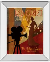 Classy Art Red Carpet Awards by Conrad Knutsen Mirror Framed Print Wall Art, 22" x 26"