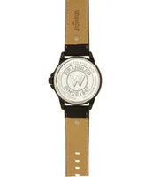 Wrangler Men's Black Polyurethane Strap Watch, 48MM