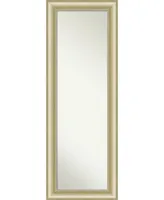 Amanti Art Textured Light Gold-tone on The Door Full Length Mirror, 19" x 53"
