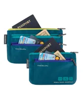 Travelon World Travel Essentials Currency and Passport Organizers, Set of 2