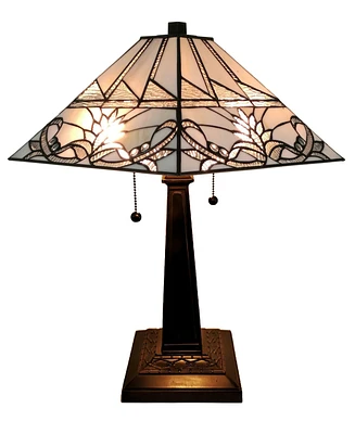 Amora Lighting Tiffany Style Mission Table Lamp