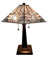 Amora Lighting Tiffany Style Mission Table Lamp