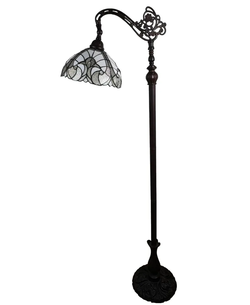 Amora Lighting Tiffany-Style Reading Floor Lamp