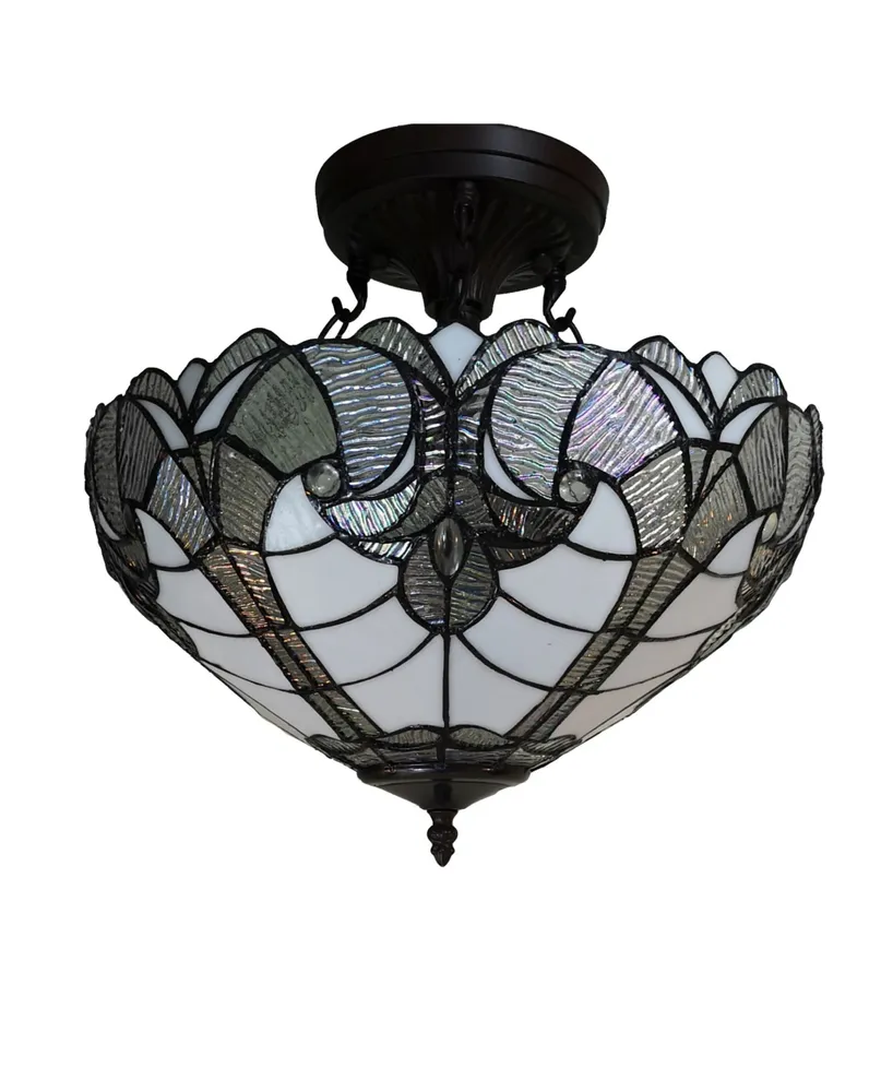 Amora Lighting Tiffany Style 2-Light Pendant Lamp