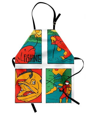 Ambesonne Gone Fishing Apron