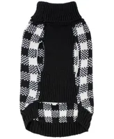 Parisian Pet Buffalo Checkered Dog Sweater