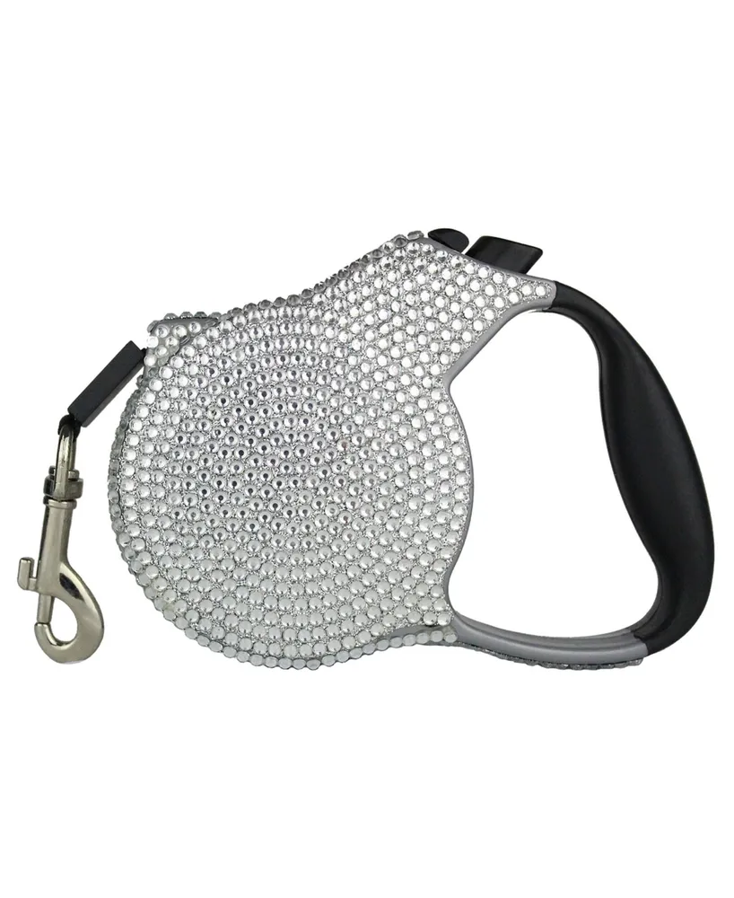 Parisian Pet Crystal Retractable Dog Leash