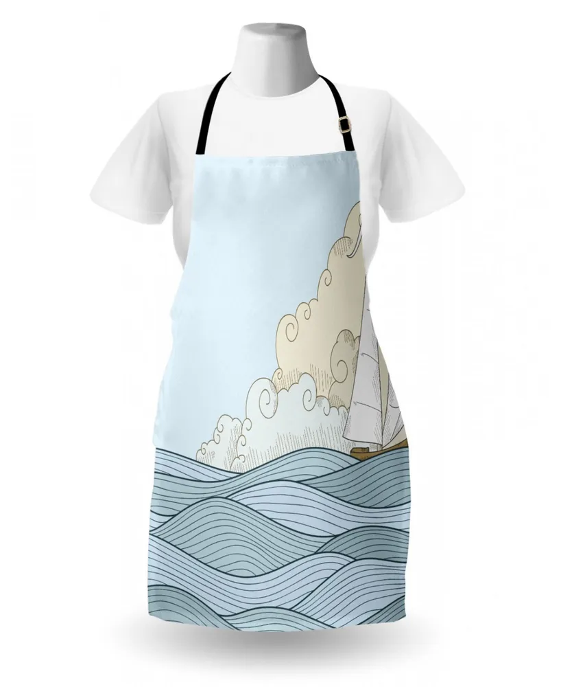 Ambesonne Vintage-Like Boat Apron