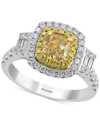 Effy Hematian Diamond Halo Ring (1-5/8 ct. t.w.) in 18k Gold & White Gold