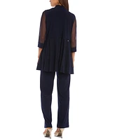 R & M Richards Embellished Layered-Look Pantsuit