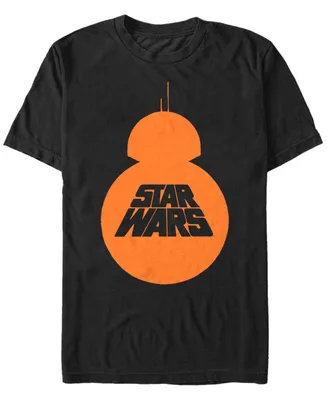 Star Wars Men's Bb8 Halloween Silhouette Short Sleeve T-Shirt