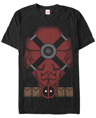 Marvel Men's Deadpool Suit Costume Short Sleeve T-Shirt