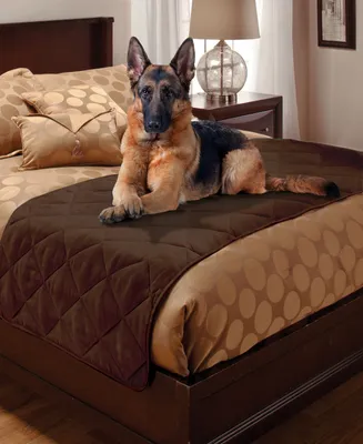 Pet Pals Quilted Faux Suede Twin Bed Protector