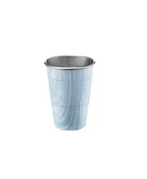 Thirstystone by Cambridge Navy and Light Blue Swirl 18 oz Party Cups - Set of 2