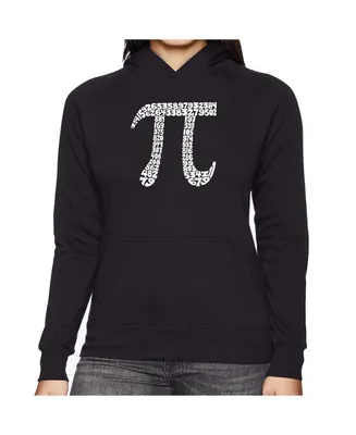 La Pop Art Women's Word Hooded Sweatshirt -The First 100 Digits Of Pi