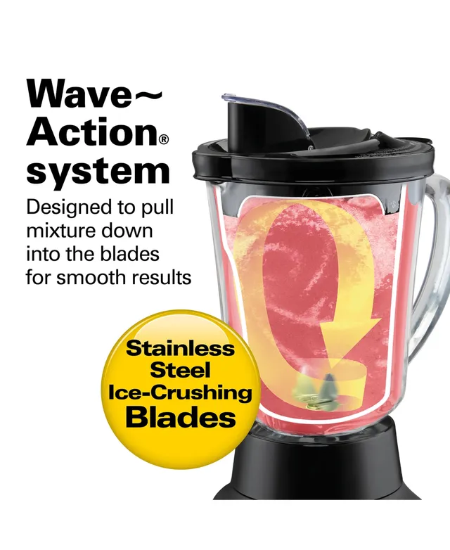 Hamilton Beach Wave Crusher Blender with Blend-in Travel Jar