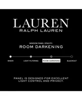 Lauren Ralph Lauren Velvety Room Darkening Back Tab Rod Pocket Curtain Panel