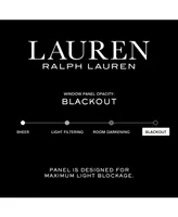 Lauren Ralph Lauren Sallie Blackout Back Tab Rod Pocket Curtain Panel, 54" x 84" - Off