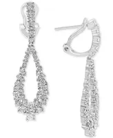 Effy Diamond Cluster Teardrop Drop Earrings (2-1/6 ct. t.w.) in 14k White Gold