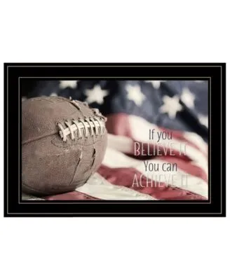 Trendy Decor 4u Football Believe It By Lori Deiter Ready To Hang Framed Print Collection