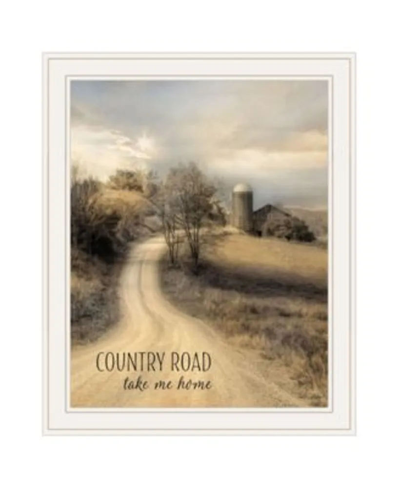 Trendy Decor 4u Country Road Take Me By Lori Deiter Ready To Hang Framed Print Collection