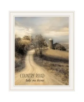 Trendy Decor 4u Country Road Take Me By Lori Deiter Ready To Hang Framed Print Collection