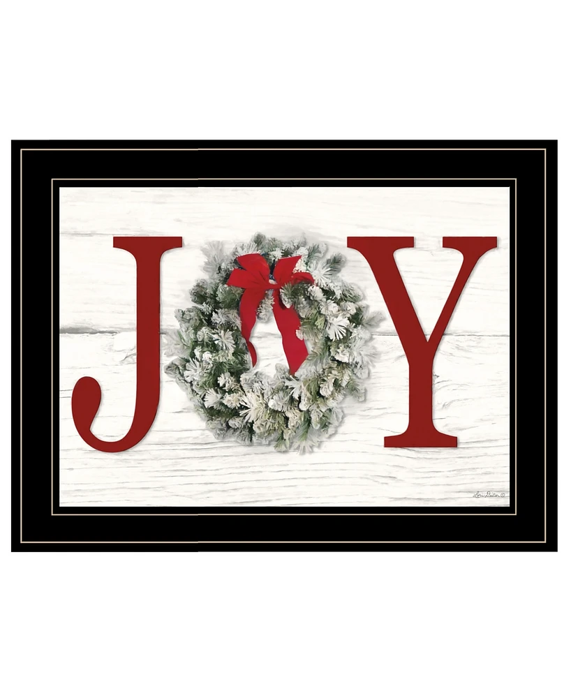 Trendy Decor 4U Christmas Joy by Lori Deiter, Ready to hang Framed Print, Black Frame, 21" x 15"