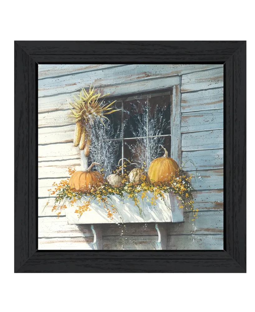 Trendy Decor 4U Window Dressing By John Rossini, Printed Wall Art, Ready to hang, Black Frame, 15" x 15"