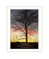 Trendy Decor 4U Passion By Trendy Decor4U, Printed Wall Art, Ready to hang, White Frame, 14" x 10"